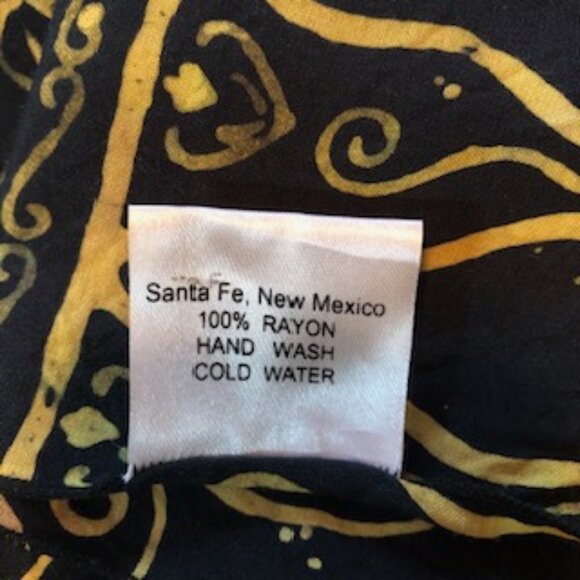 3/$15 Curious Designs Santa Fe Indonesian Batik Hand Made Oblong Rayon Scarf - Picture 6 of 6